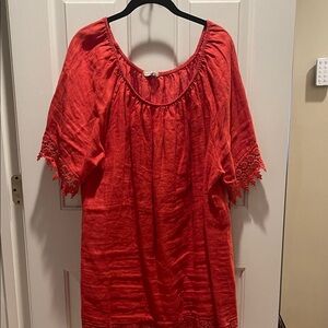 Scarlet Lace Accent Women's Blouse